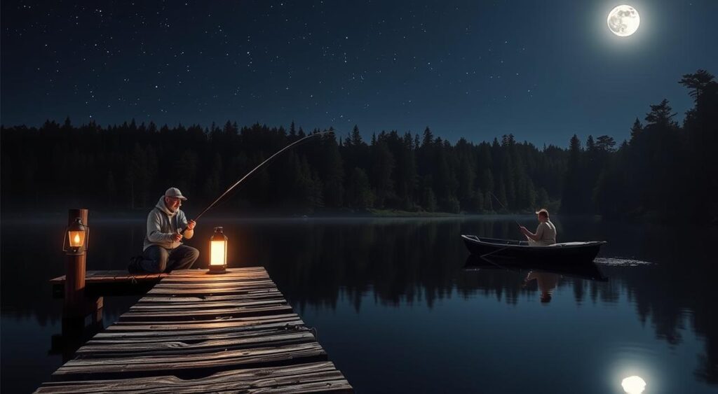 Teknik Memancing Malam Hari dengan Penerangan