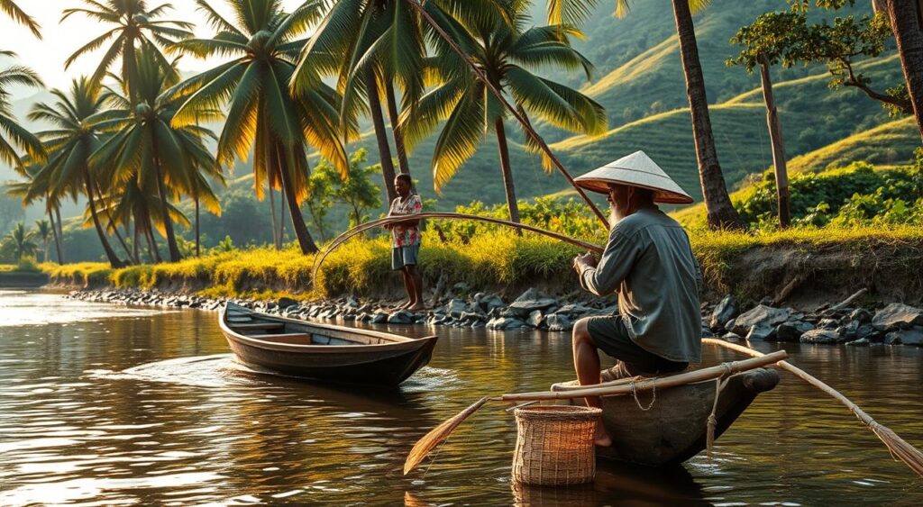 Teknik Memancing Tradisional