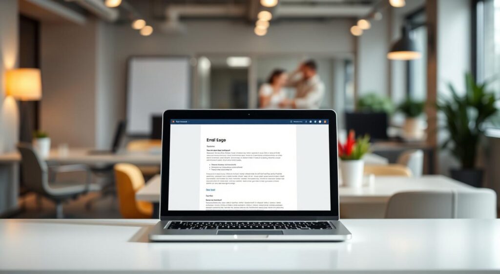 struktur email yang jelas